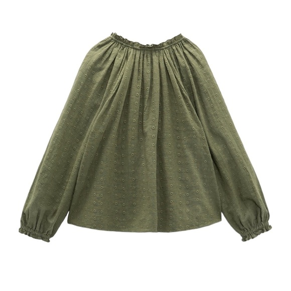 NWT ZARA EMBROIDERED BLOUSE - Picture 9 of 9